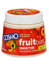 Cosmo Fruit burst Smoothie Apricot & Peach Face & Body Scrub 500ml - ShopXonline